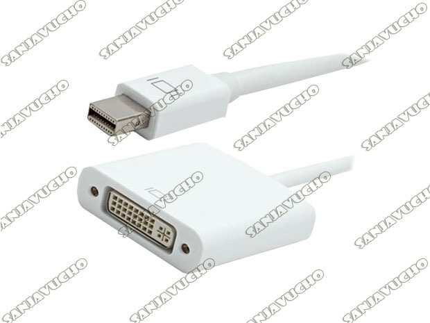 <* ADAPTADOR MINI DISPLAYPORT A DVI 